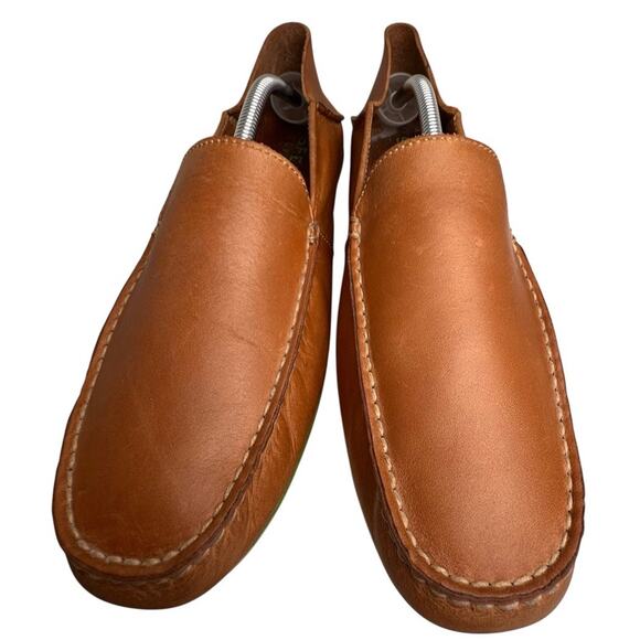 Sperry Wave Driver Mens 11 M Brown Leather Venetian Slip-On Loafer Shoes Preppy - Picture 9 of 16